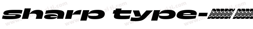 sharp type字体转换